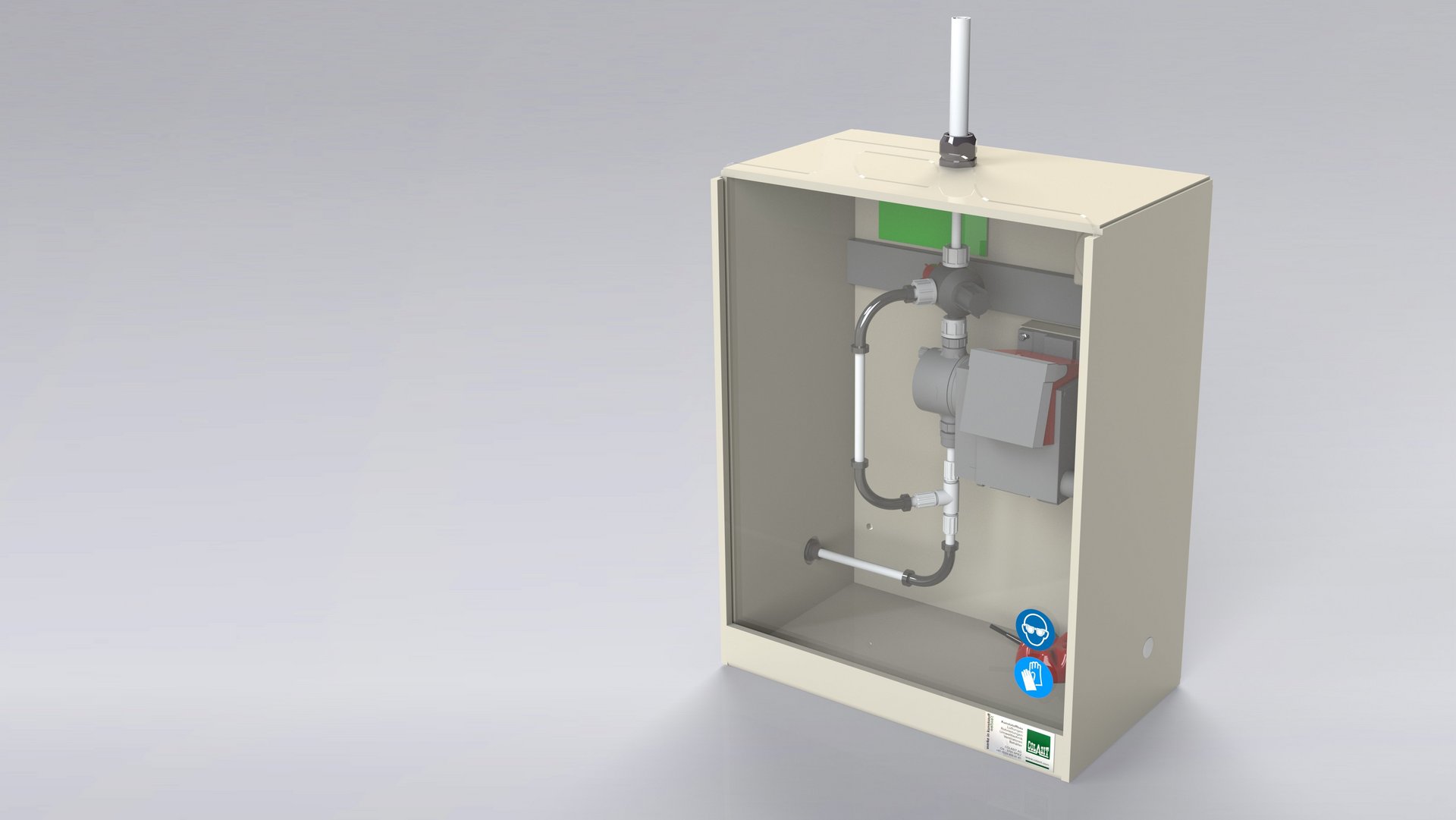 Safe chemical dosing with dosing pump and housing made of plastic - Colasit