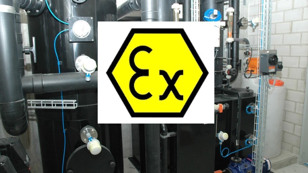 Leidingconstructie in ATEX-uitvoering van elektrisch geleidende kunststof - Colasit