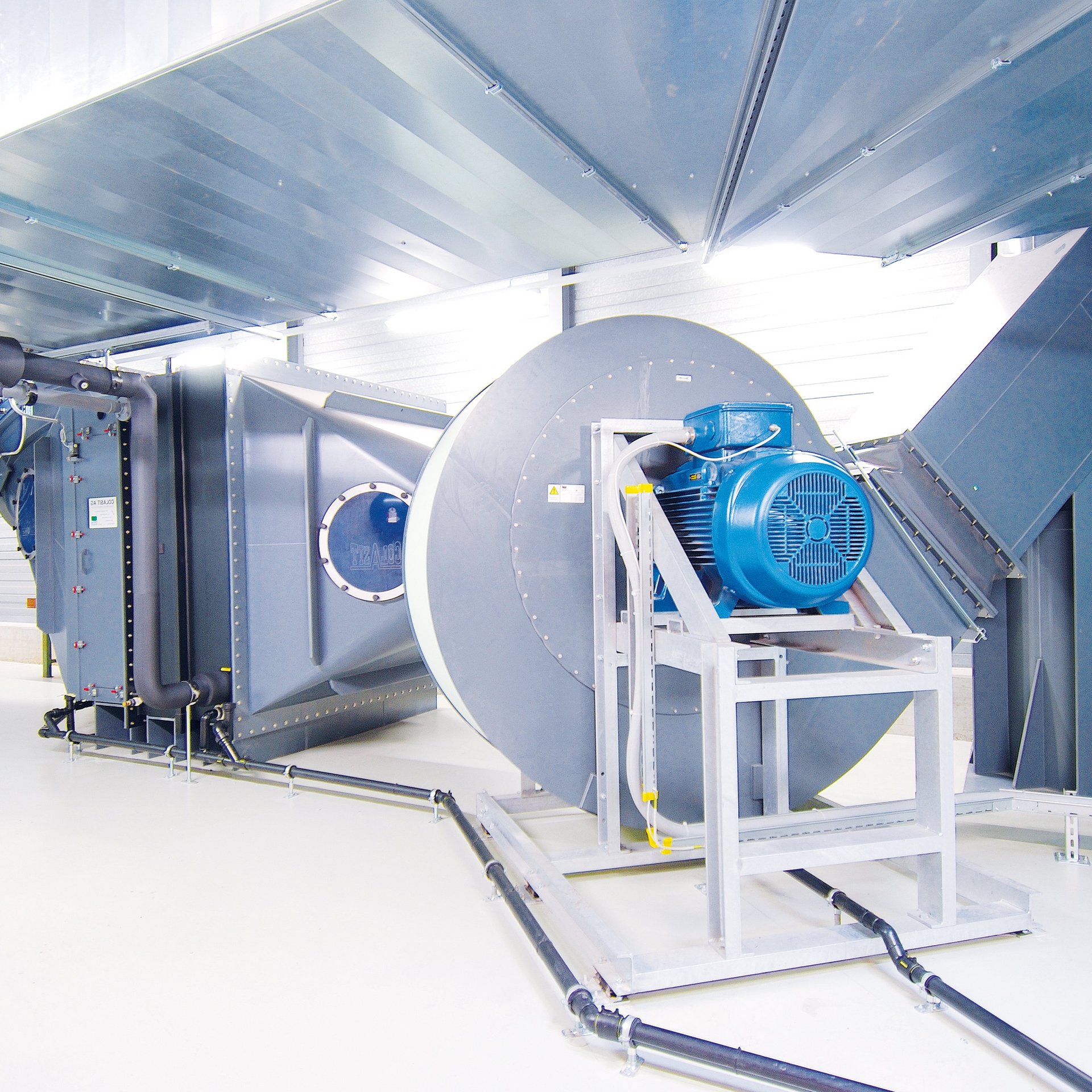 Corrosion-resistant fan made of plastic for exhaust air and corrosive gases - Colasit