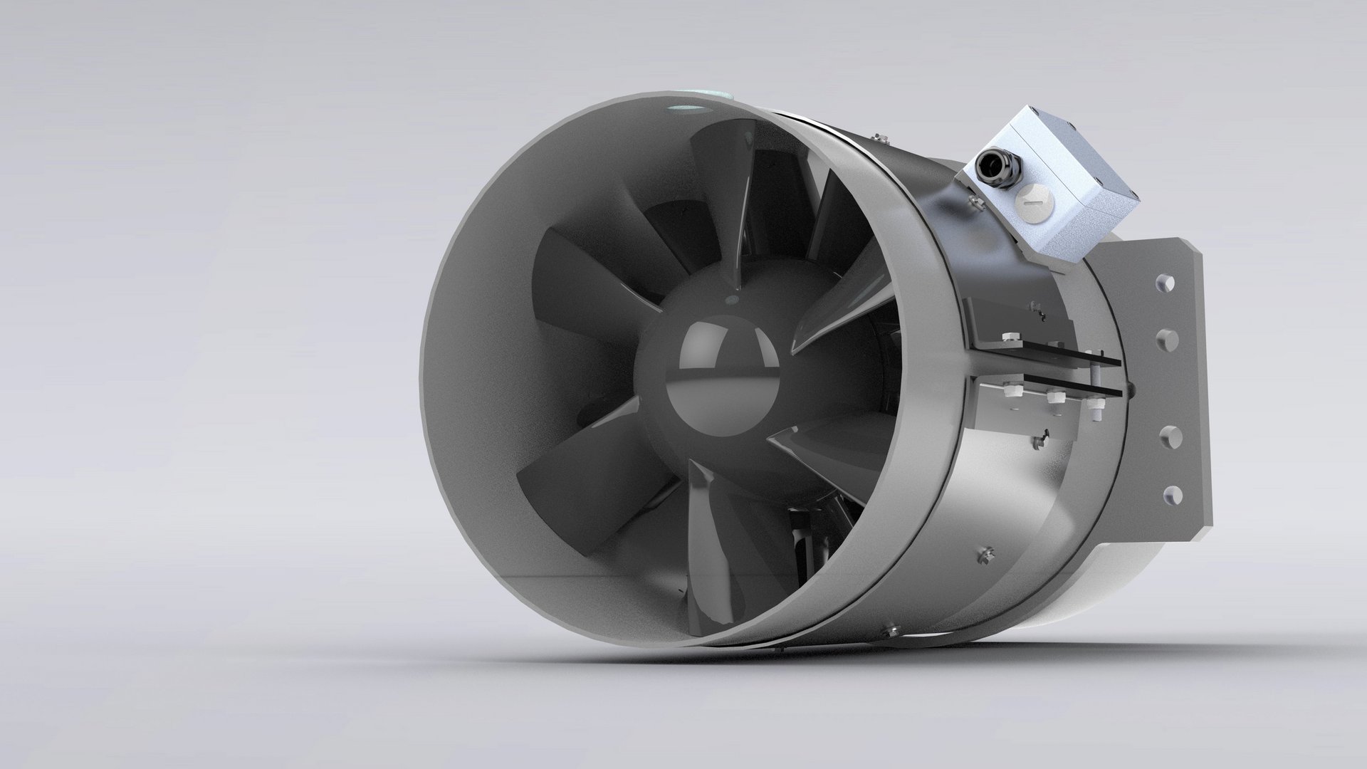 Speciale kunststof ventilator voor agressieve en corrosieve uitlaatlucht en gassen, geïnstalleerd in natte wassers - Colasit