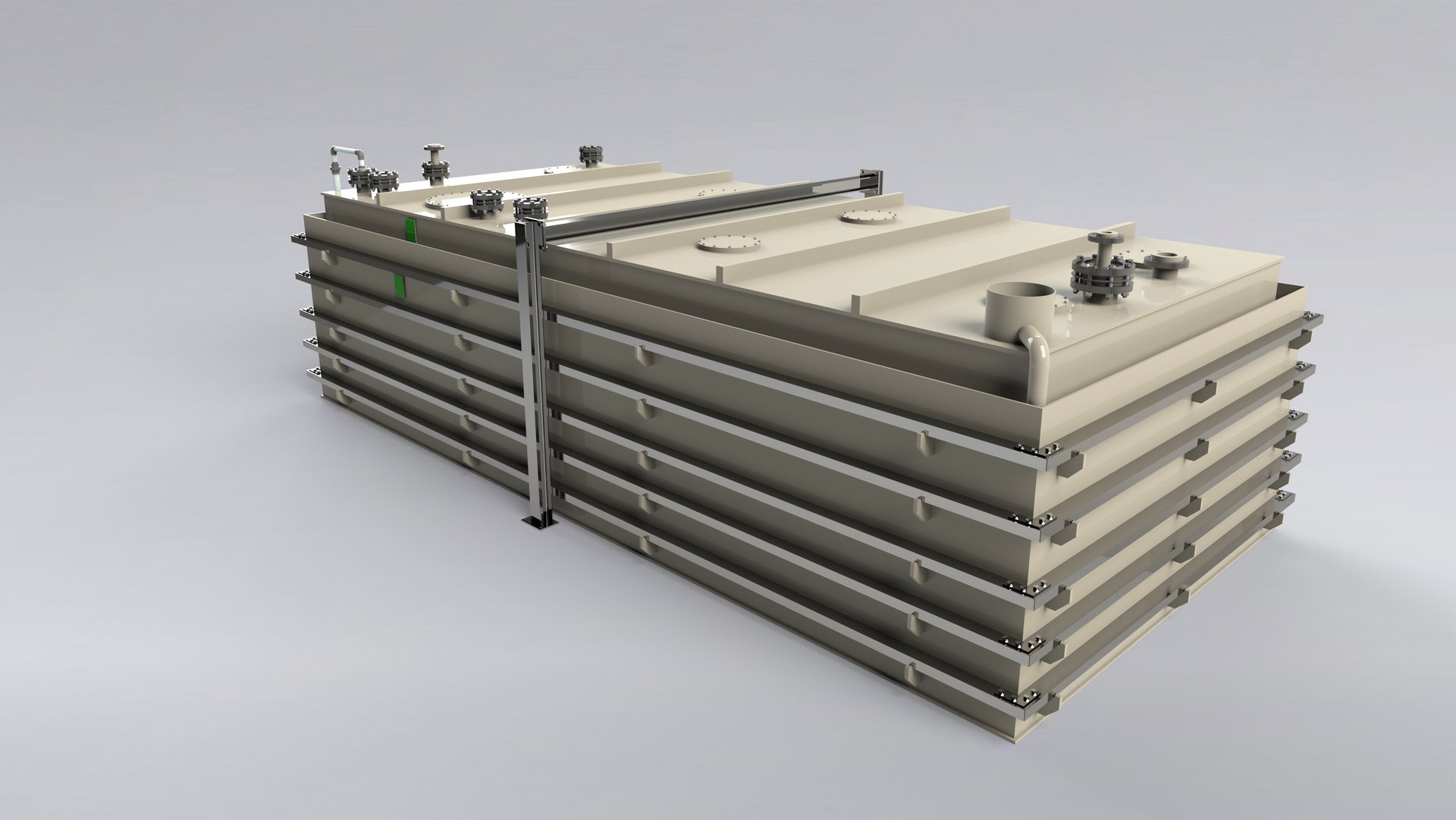 Rectangular plastic storage tanks, plastic vessels to store chemicals, acids - Colasit