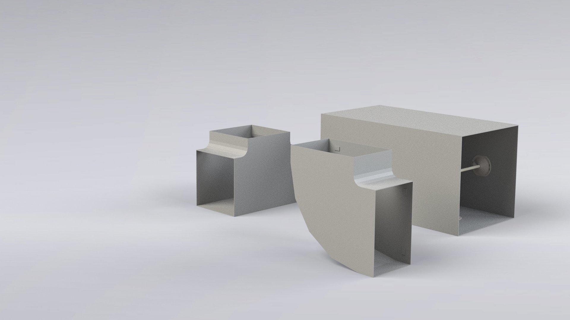 Ventilatieonderdelen Rechthoekige kanalen en vormstukken van kunststof voor corrosieve uitlaatlucht en gassen - Colasit