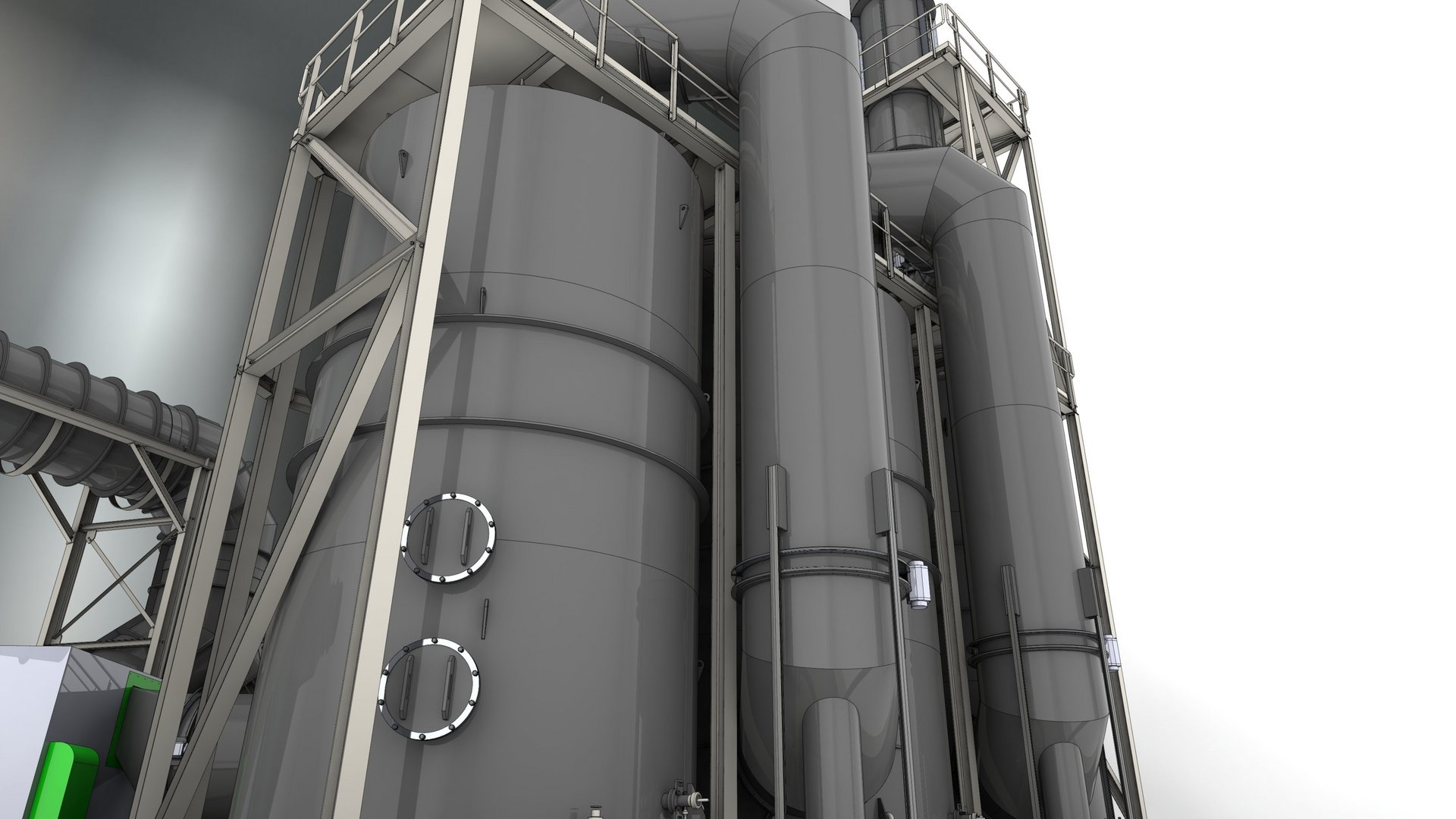 Luchtwasser in kunststof voor het reinigen van milieuschadelijke luchtstromen, gassen van industrie, laboratoria, rioolwaterzuiveringsinstallaties in overeenstemming met de Clean Air Act - Colasit