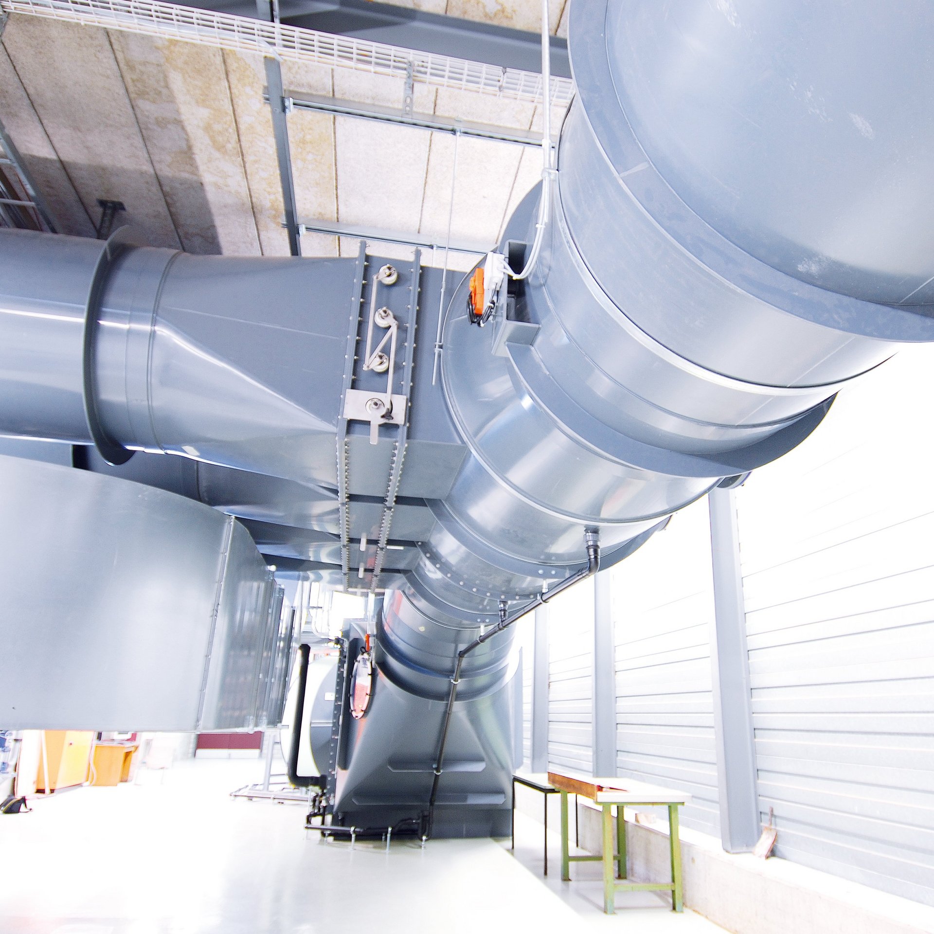 Ventilation components made of plastic installed as a complete ventilation system for exhaust air and corrosive flue gases - Colasit