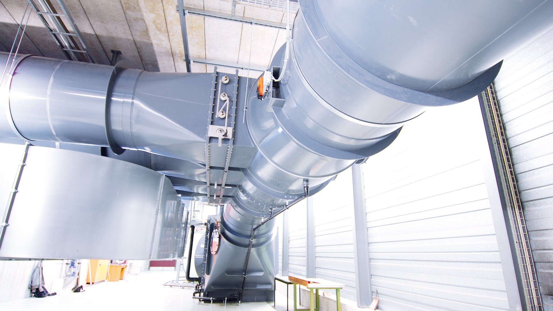 Ventilation components made of plastic installed as a complete ventilation system for exhaust air and corrosive flue gases - Colasit