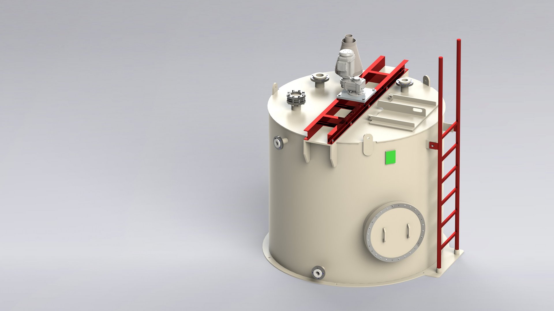 Procestanks in kunststofontwerp voor de chemische en farmaceutische industrie, voedingsmiddelenindustrie, afvalverbrandingsinstallaties, galvaniseren, anodiseren - Colasit