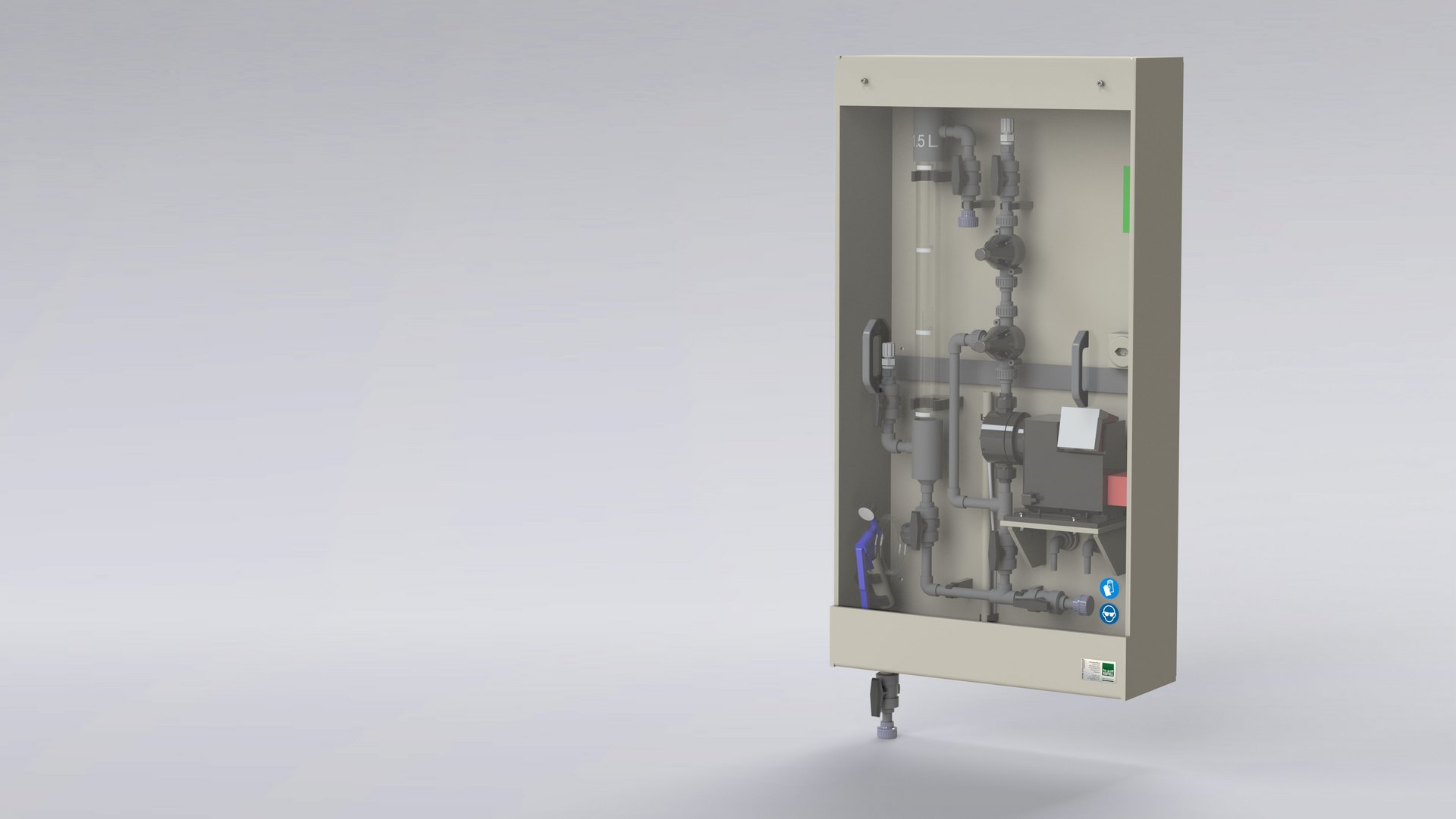 Safe chemical dosing with dosing pump and housing made of plastic - Colasit