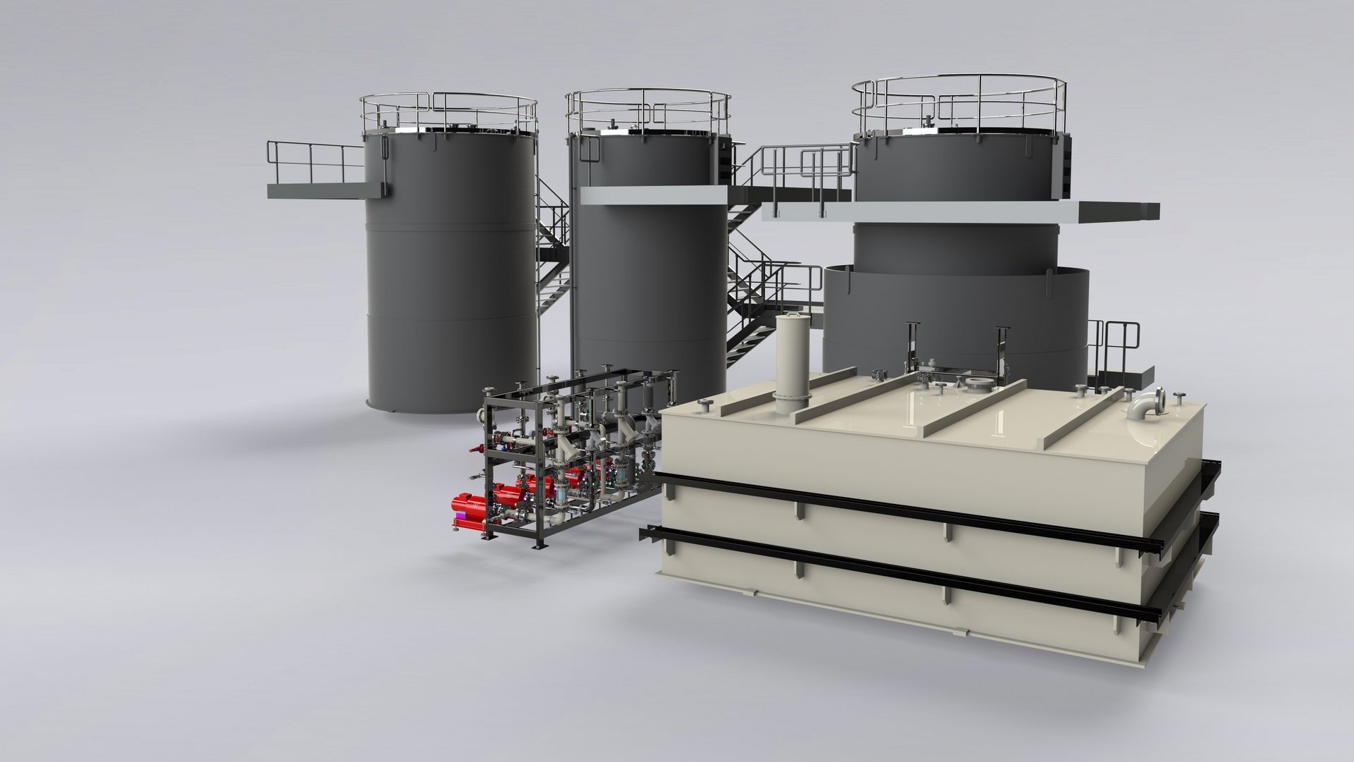 Engineering, tanks, vessels, dosing stations, pipeline construction, assembly, made of plastic - Colasit