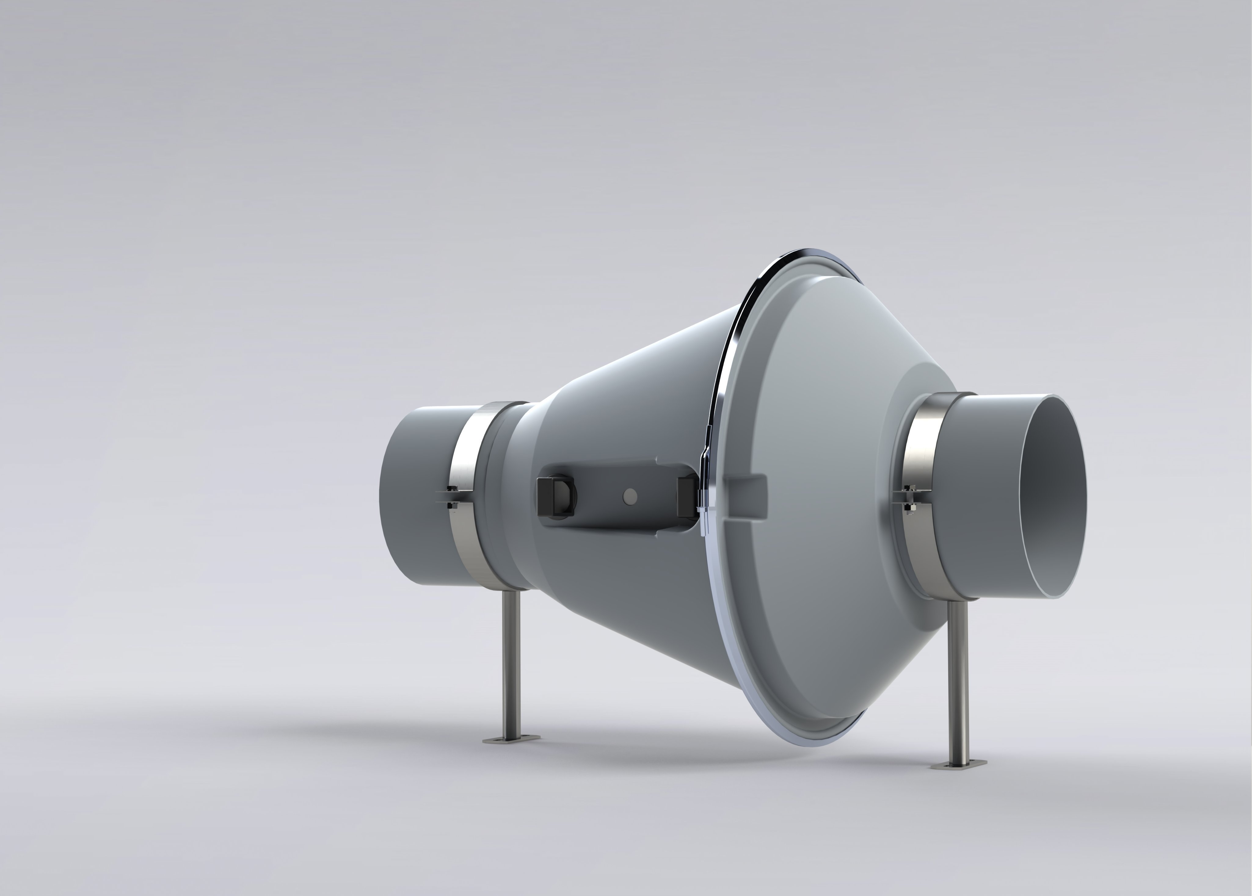 Kunststof buisventilator voor installatie in kunststof leidingwerk - Colasit