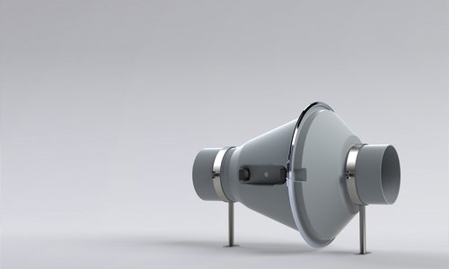 Kunststof buisventilator voor installatie in kunststof leidingwerk - Colasit