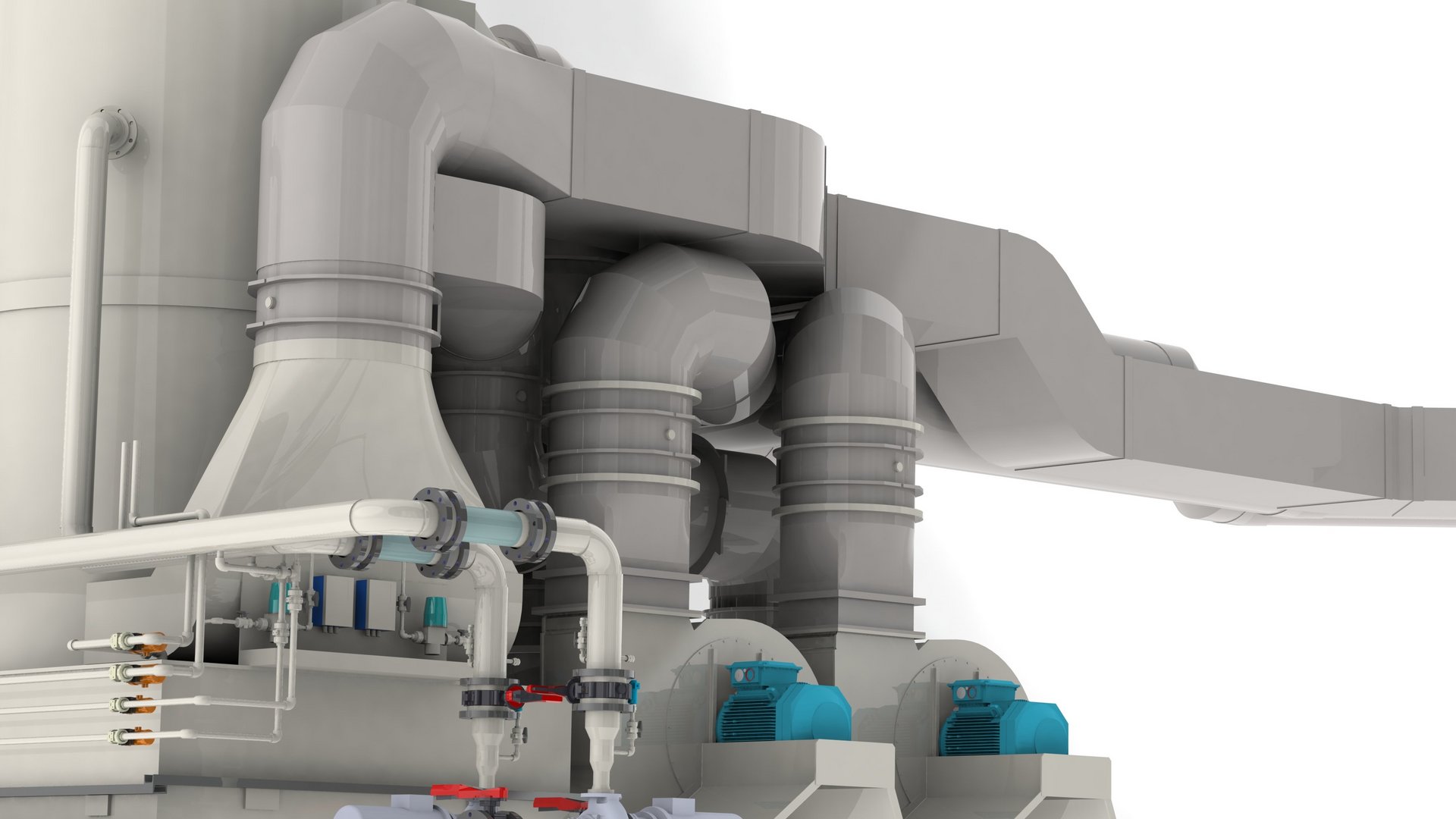 Kunststof gaswasser voor het reinigen van milieuschadelijke uitlaatgassen uit de industrie, laboratoria en rioolwaterzuiveringsinstallaties overeenkomstig de verordening inzake de controle op luchtverontreiniging - Colasit