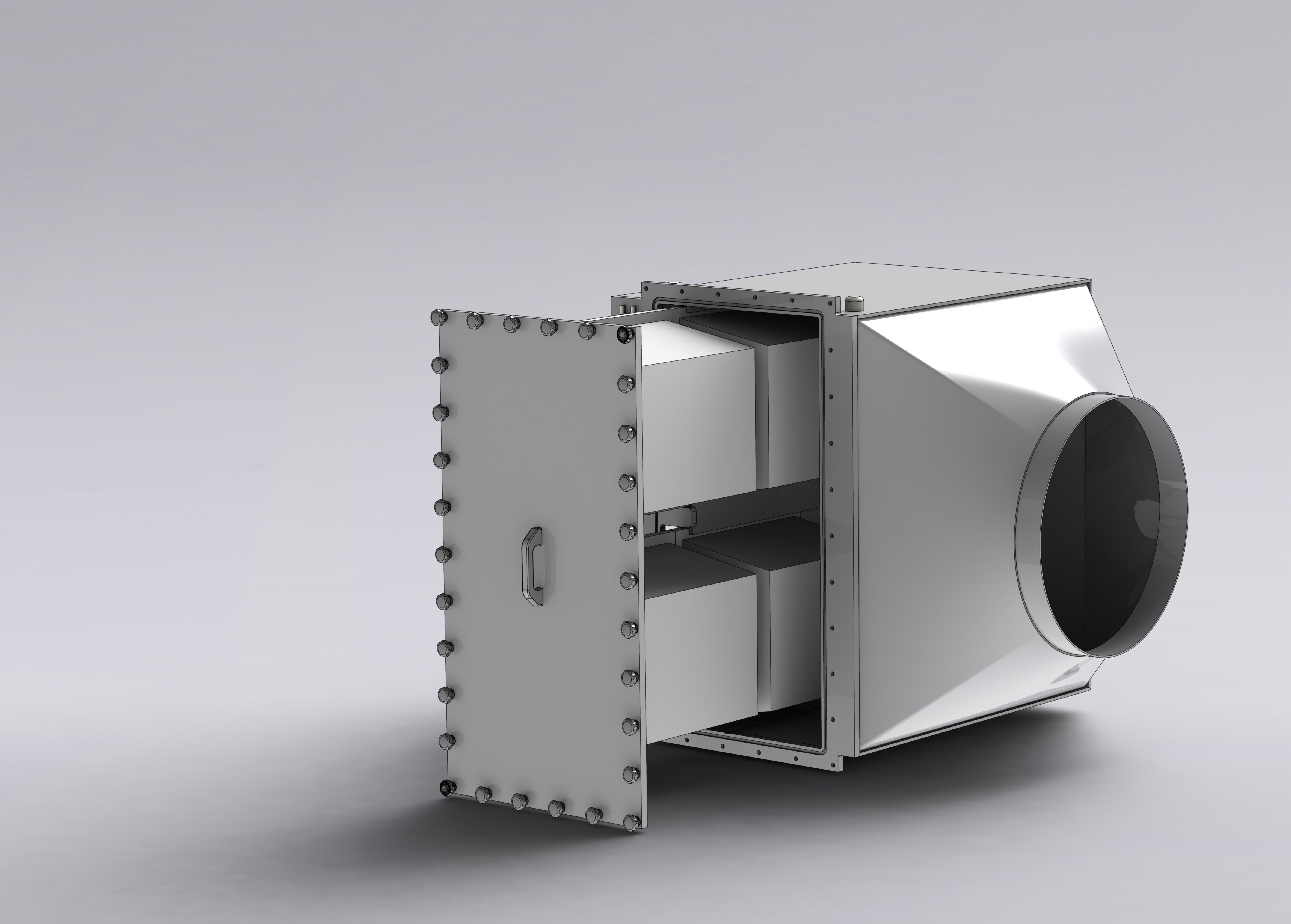Ventilatiecomponenten, enkel- of tweetraps afvoerluchtfilters, kunststof behuizing voor afvoerlucht - Colasit