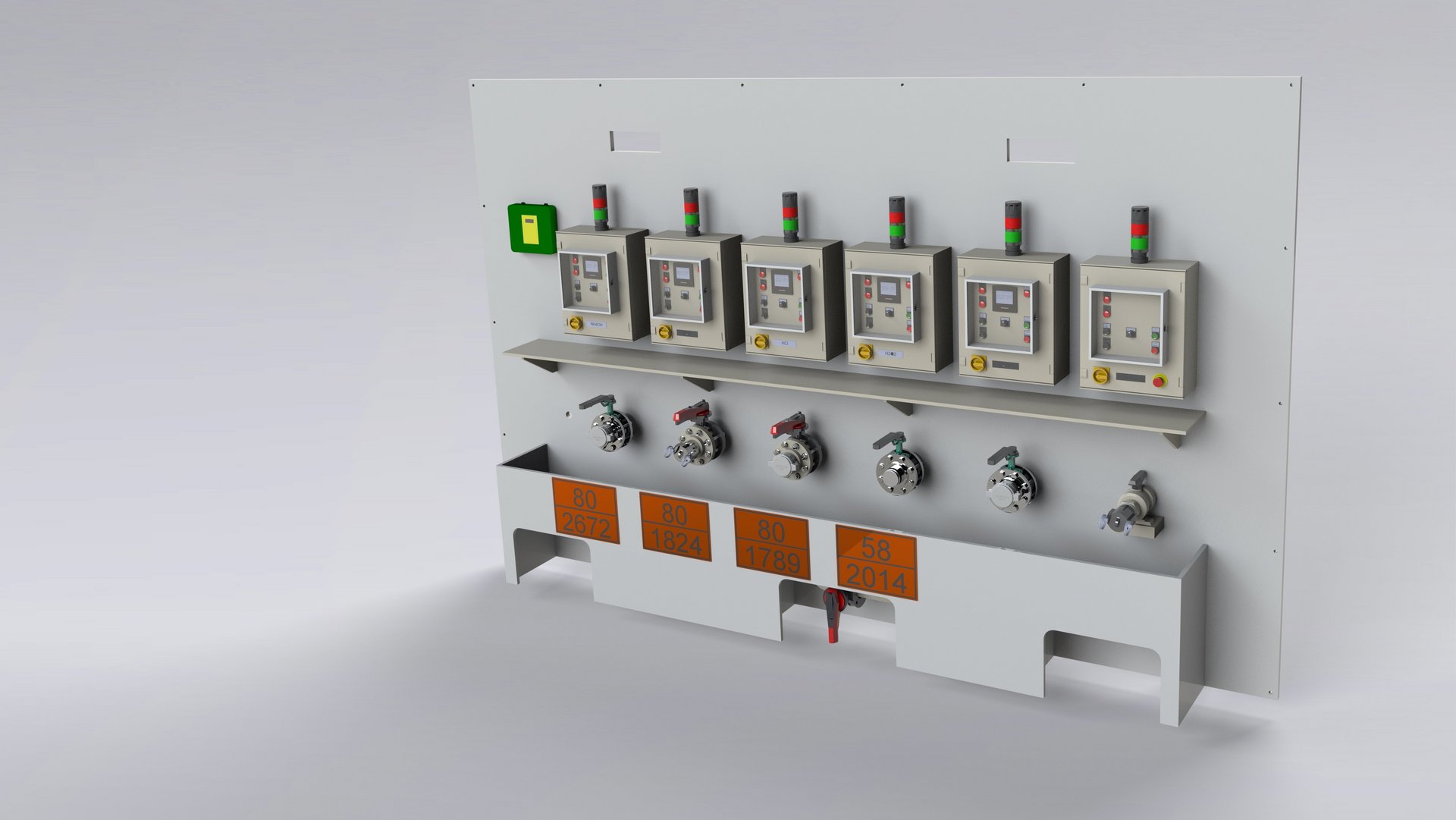 Customer-specific delivery station for chemical handling for fuel tankers, containers for filling tanks, vessels made of plastic - Colasit