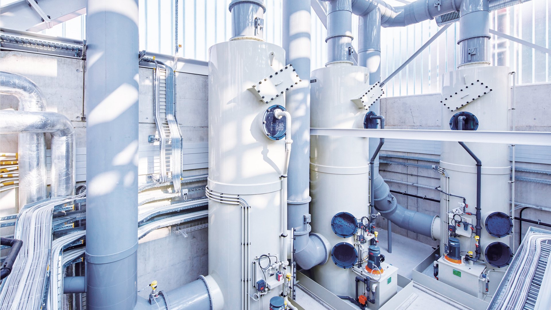 Kunststof industriële luchtzuiveringssystemen voor milieuschadelijke afvoerlucht en gassen - Colasit