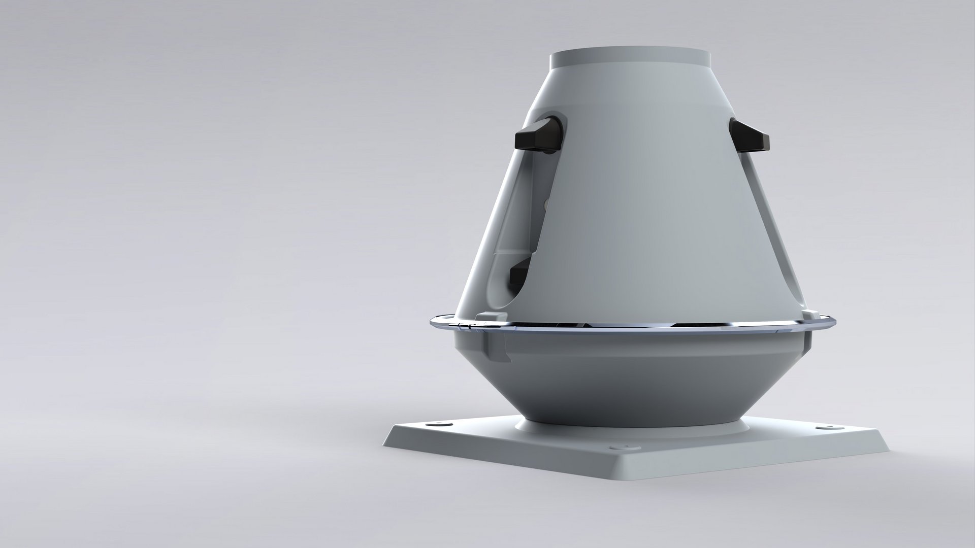 Kunststof dakventilator voor luchtinlaat van een gebouw geïnstalleerd op het dak - Colasit